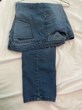 Nine West Dark Blue Straight-Leg Jeans
